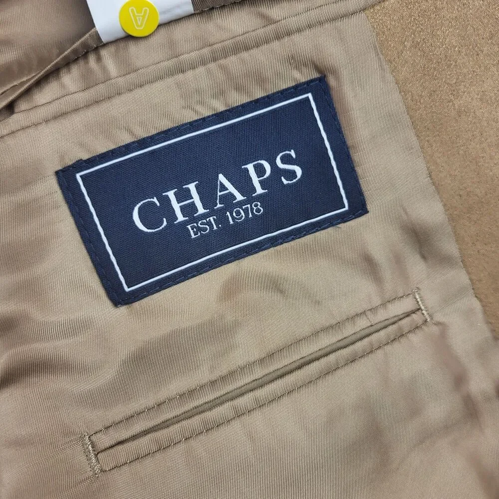 CHAPS Men's Blazer Sport Coat Jacket Camel Tan Size 42 R